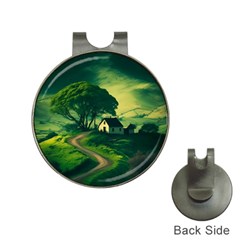 Landscape Scenery Nature Artwork Hat Clips With Golf Markers by 99art