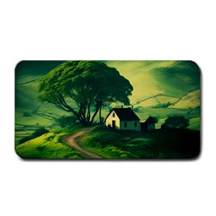 Landscape Scenery Nature Artwork Medium Bar Mat by 99art