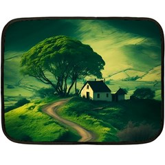 Landscape Scenery Nature Artwork Fleece Blanket (mini) by 99art