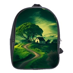 Landscape Scenery Nature Artwork School Bag (xl) by 99art