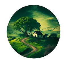 Landscape Scenery Nature Artwork Mini Round Pill Box by 99art