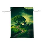 Landscape Scenery Nature Artwork Lightweight Drawstring Pouch (S) Front