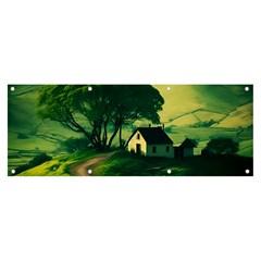 Landscape Scenery Nature Artwork Banner And Sign 8  X 3  by 99art