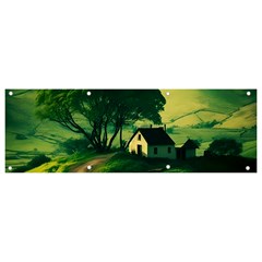 Landscape Scenery Nature Artwork Banner And Sign 9  X 3  by 99art