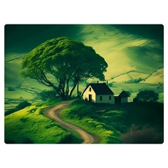 Landscape Scenery Nature Artwork Two Sides Premium Plush Fleece Blanket (extra Small)