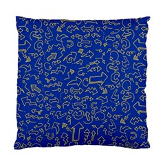 Arrows Doodles Drawing Background Sketch Direction Standard Cushion Case (two Sides) by 99art