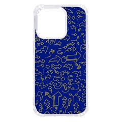 Arrows Doodles Drawing Background Sketch Direction Iphone 14 Pro Tpu Uv Print Case