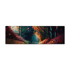 Forest Autumn Fall Painting Sticker Bumper (10 Pack) by 99art