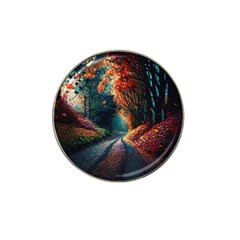 Forest Autumn Fall Painting Hat Clip Ball Marker (10 Pack) by 99art