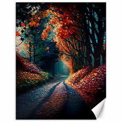 Forest Autumn Fall Painting Canvas 12  X 16  by 99art