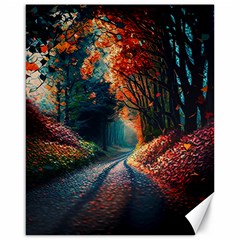 Forest Autumn Fall Painting Canvas 16  X 20  by 99art