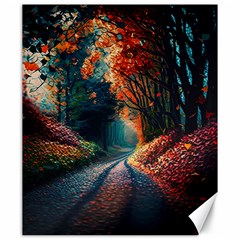 Forest Autumn Fall Painting Canvas 20  X 24  by 99art