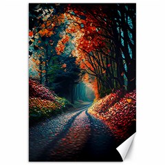 Forest Autumn Fall Painting Canvas 20  X 30  by 99art