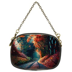 Forest Autumn Fall Painting Chain Purse (two Sides) by 99art