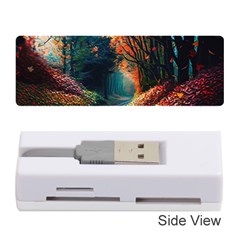 Forest Autumn Fall Painting Memory Card Reader (stick) by 99art