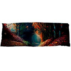 Forest Autumn Fall Painting Body Pillow Case Dakimakura (two Sides) by 99art