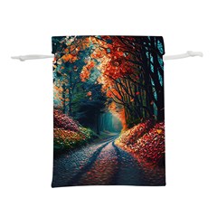 Forest Autumn Fall Painting Lightweight Drawstring Pouch (s) by 99art