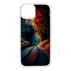 Forest Autumn Fall Painting Iphone 14 Tpu Uv Print Case