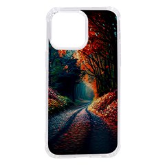 Forest Autumn Fall Painting Iphone 14 Pro Max Tpu Uv Print Case