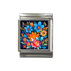 Flowers Bloom Spring Colorful Artwork Decoration Italian Charm (13mm) by 99art