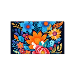 Flowers Bloom Spring Colorful Artwork Decoration Sticker Rectangular (100 Pack) by 99art