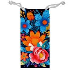 Flowers Bloom Spring Colorful Artwork Decoration Jewelry Bag by 99art