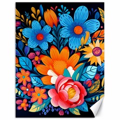 Flowers Bloom Spring Colorful Artwork Decoration Canvas 18  X 24  by 99art