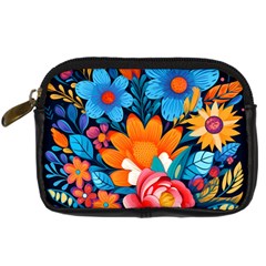 Flowers Bloom Spring Colorful Artwork Decoration Digital Camera Leather Case by 99art