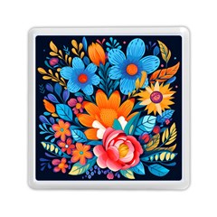 Flowers Bloom Spring Colorful Artwork Decoration Memory Card Reader (square) by 99art