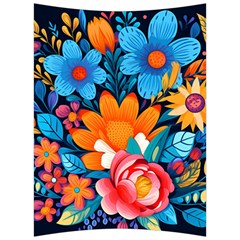 Flowers Bloom Spring Colorful Artwork Decoration Back Support Cushion by 99art