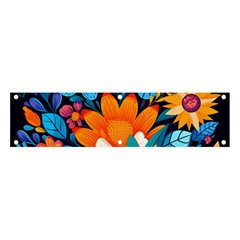 Flowers Bloom Spring Colorful Artwork Decoration Banner And Sign 4  X 1  by 99art