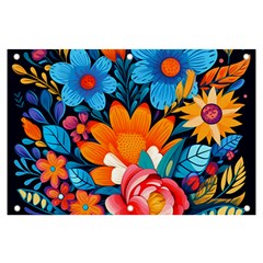 Flowers Bloom Spring Colorful Artwork Decoration Banner And Sign 6  X 4  by 99art