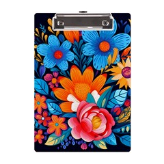 Flowers Bloom Spring Colorful Artwork Decoration A5 Acrylic Clipboard by 99art