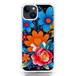 Flowers Bloom Spring Colorful Artwork Decoration iPhone 14 TPU UV Print Case Front