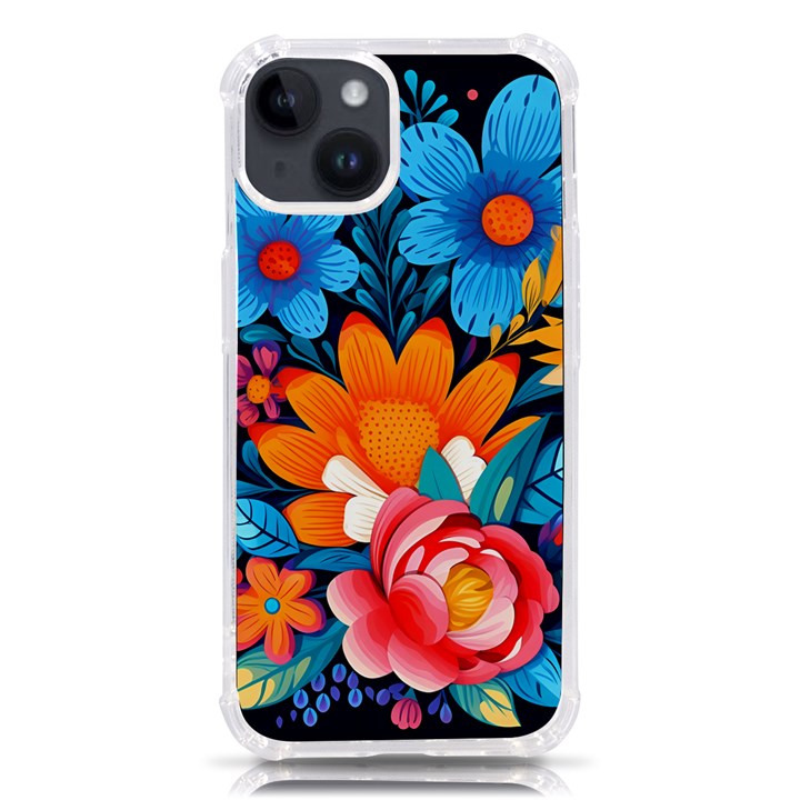 Flowers Bloom Spring Colorful Artwork Decoration iPhone 14 TPU UV Print Case