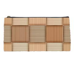 Wooden Wickerwork Texture Square Pattern Pencil Case by 99art