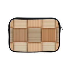 Wooden Wickerwork Texture Square Pattern Apple Ipad Mini Zipper Cases by 99art