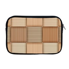 Wooden Wickerwork Texture Square Pattern Apple Macbook Pro 17  Zipper Case by 99art