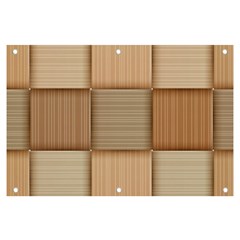 Wooden Wickerwork Texture Square Pattern Banner And Sign 6  X 4  by 99art