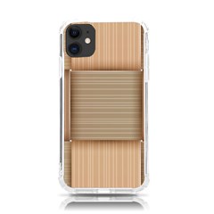 Wooden Wickerwork Texture Square Pattern Iphone 11 Tpu Uv Print Case by 99art