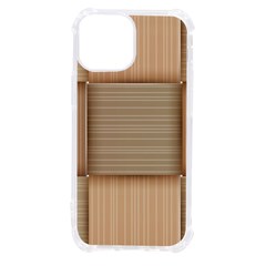 Wooden Wickerwork Texture Square Pattern Iphone 13 Mini Tpu Uv Print Case by 99art