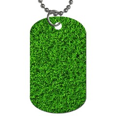 Green Grass Texture Summer Dog Tag (two Sides) by 99art