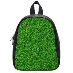 Green Grass Texture Summer School Bag (small) by 99art