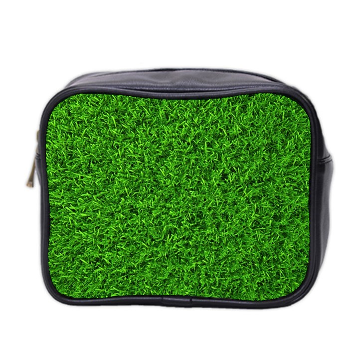 Green Grass Texture Summer Mini Toiletries Bag (Two Sides)