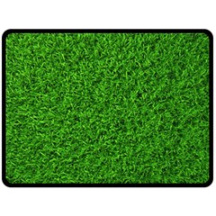 Green Grass Texture Summer Two Sides Fleece Blanket (large) by 99art