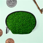 Green Grass Texture Summer Accessory Pouch (Small) Back