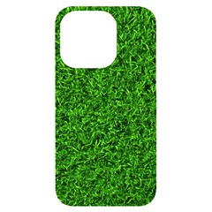 Green Grass Texture Summer Iphone 14 Pro Black Uv Print Case