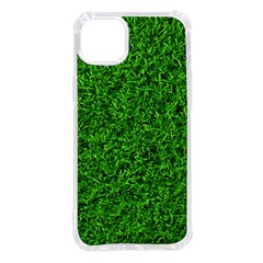 Green Grass Texture Summer Iphone 14 Plus Tpu Uv Print Case