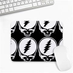 Black And White Deadhead Grateful Dead Steal Your Face Pattern Small Mousepad