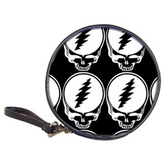 Black And White Deadhead Grateful Dead Steal Your Face Pattern Classic 20-cd Wallets by 99art